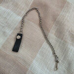 Grunge Skater Emo Blokecore Dadcore Western Bikercore Black Leather Wallet Chain